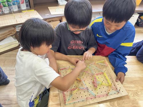 ビー玉転がしコースづくり